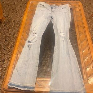 Minimally distressed light wash FN Jeans